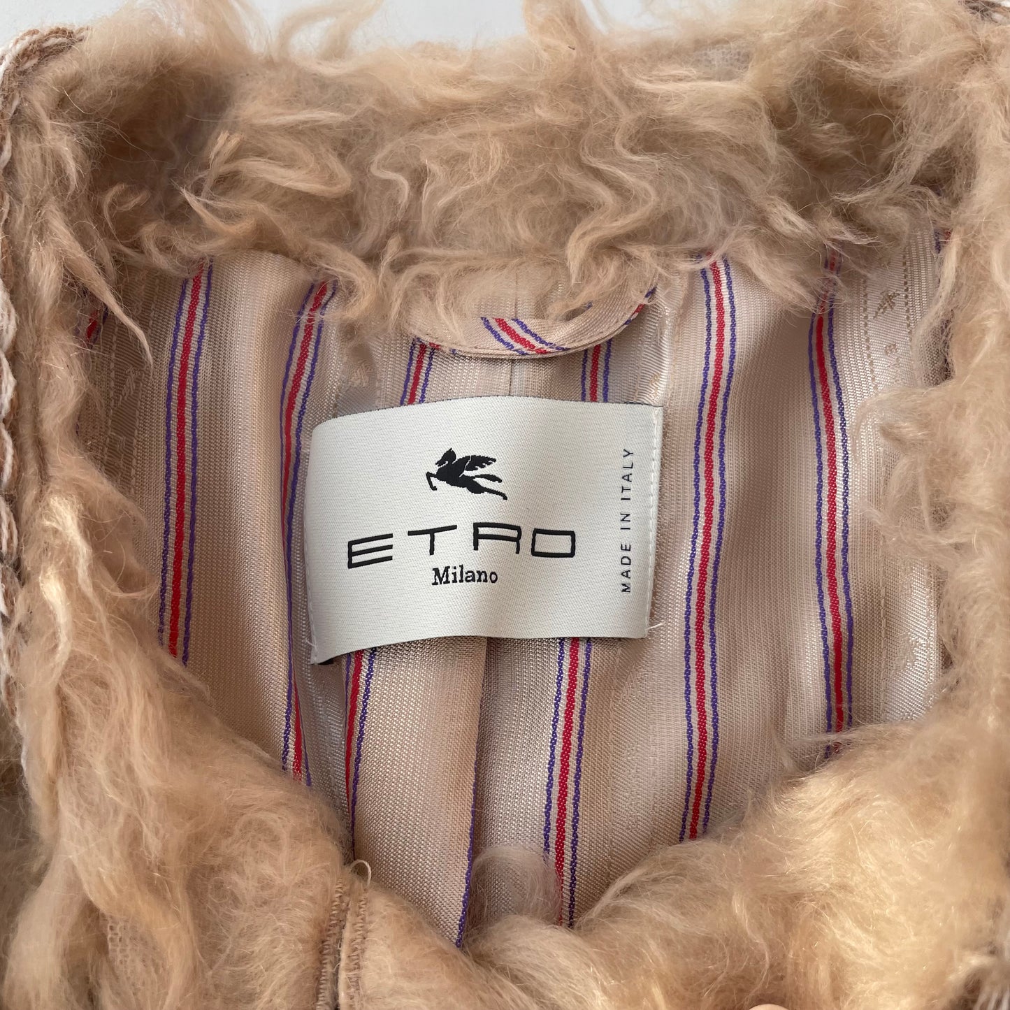 Veste en peau lainée Etro