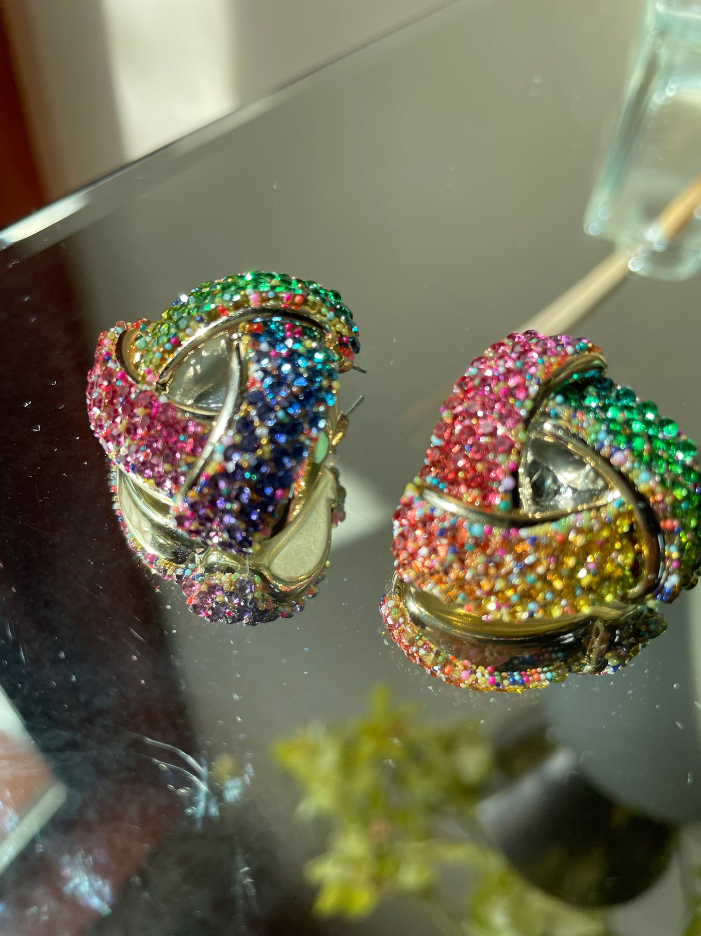 Boucles d'oreilles arc-en-ciel