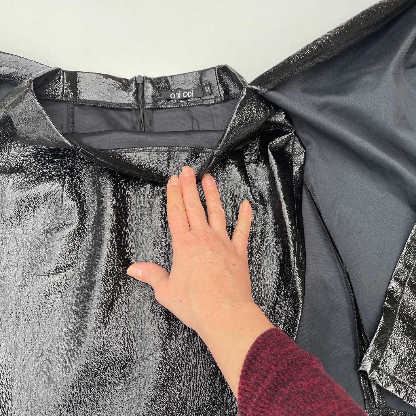 Vinyl miniskirt