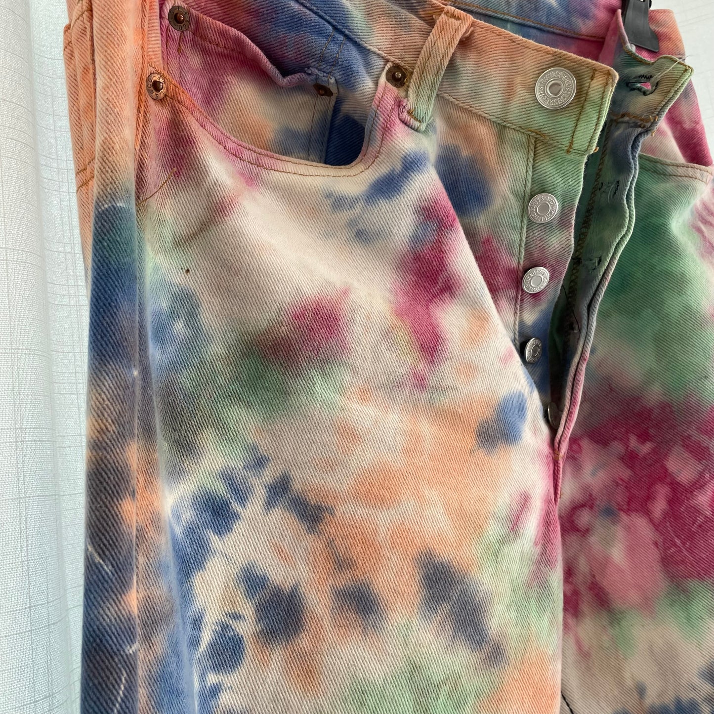 Tie-dye jeans