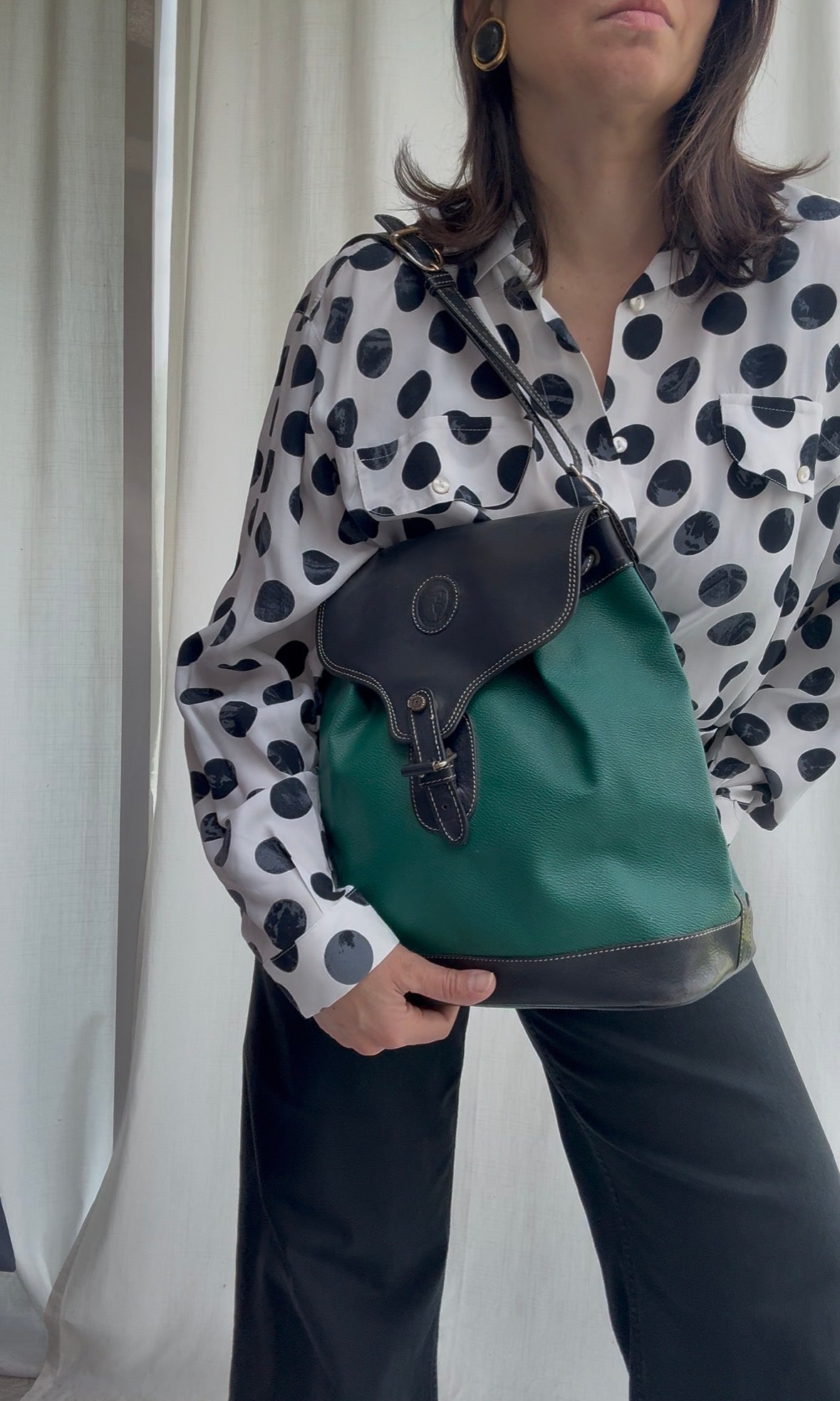 Secchiello Trussardi verde smeraldo
