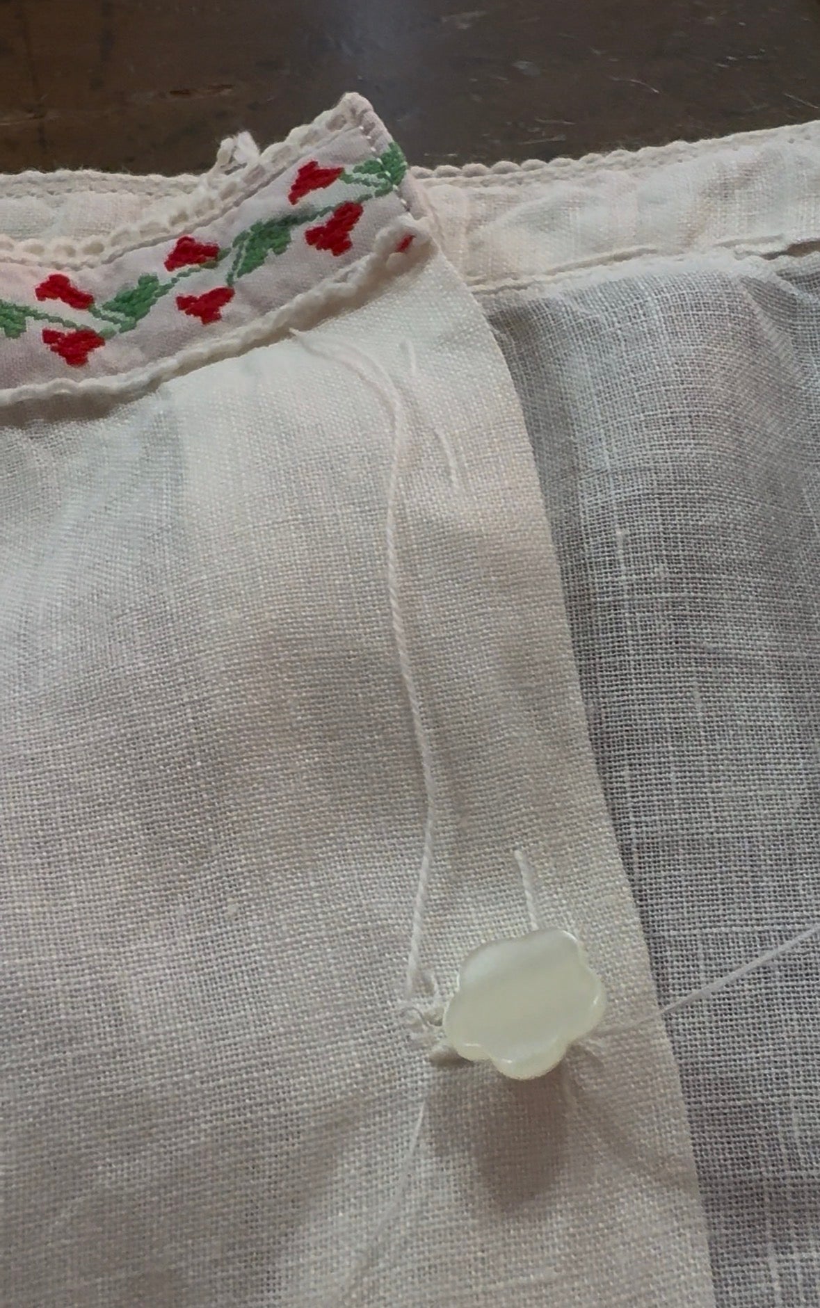 Top in lino sartoriale