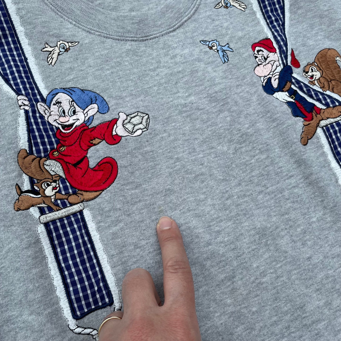 7 Dwarfs Suspenders Sweatshirt