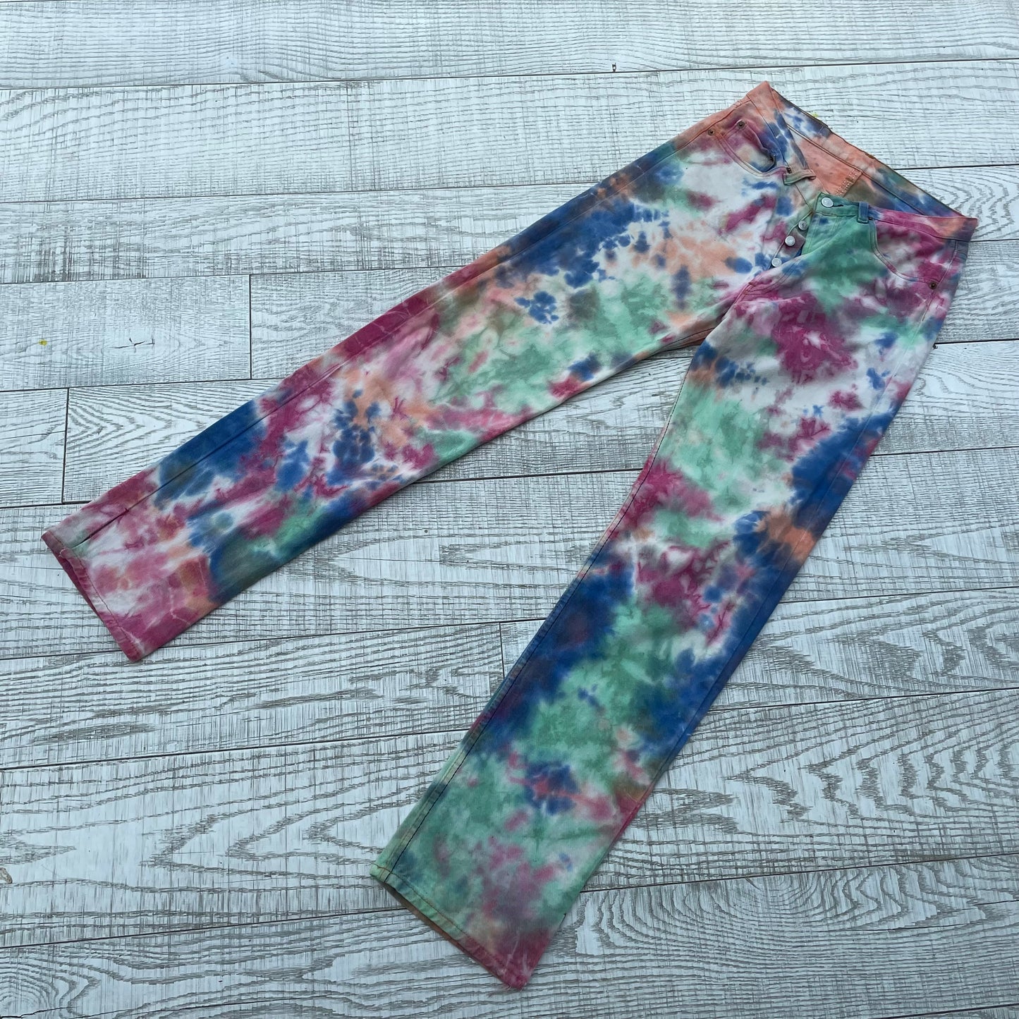 Tie-dye jeans
