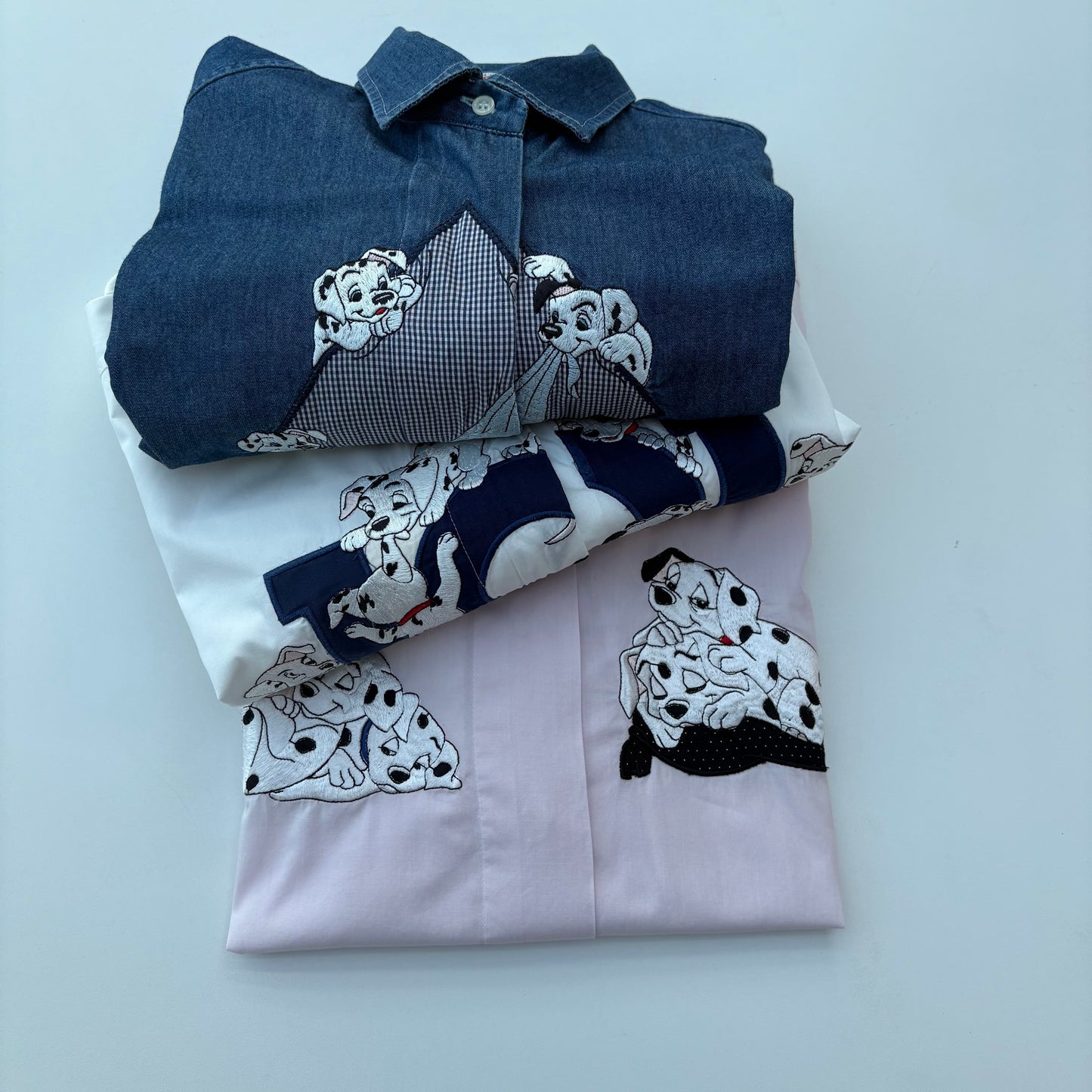 Denim shirt con dalmata