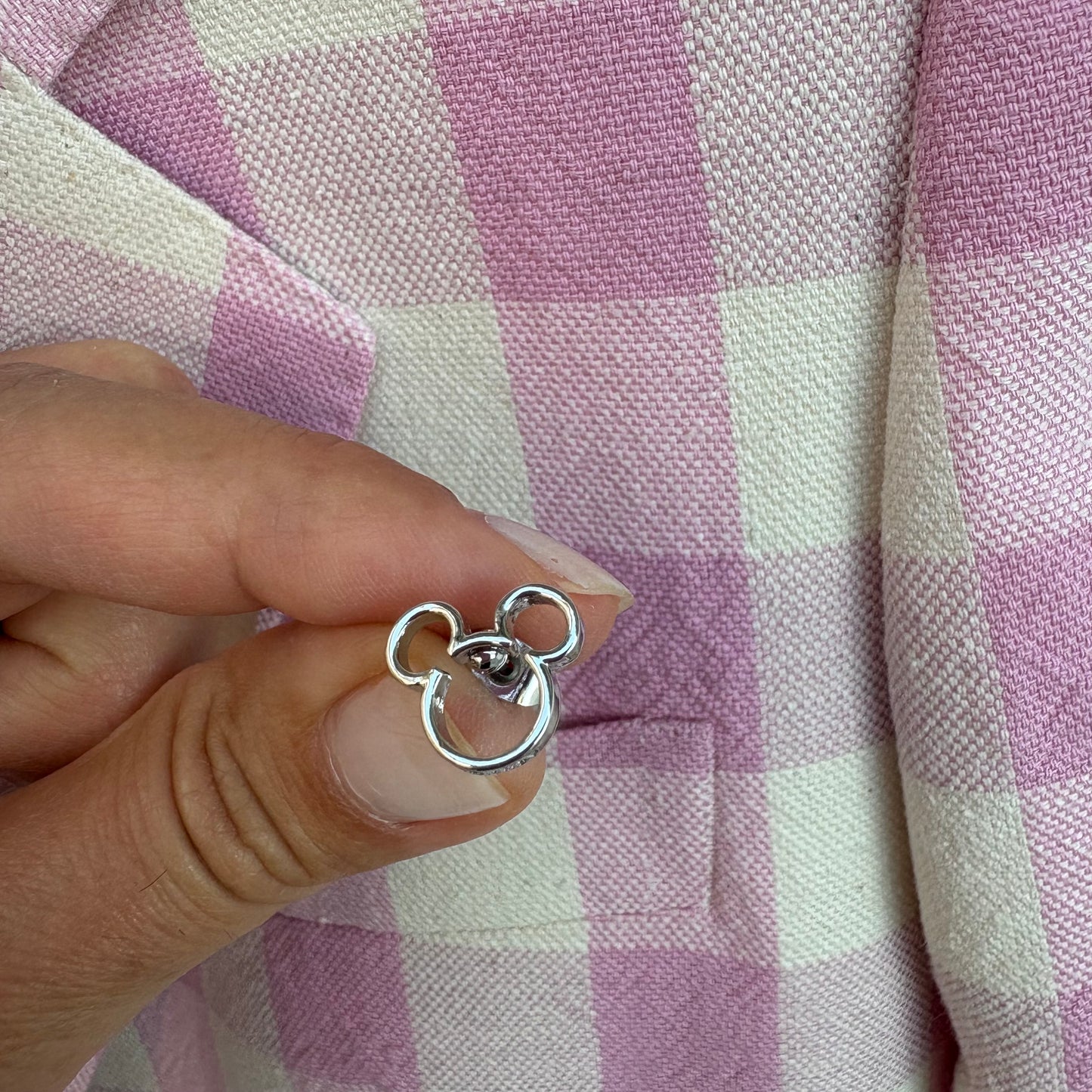 Orecchini argento topolino