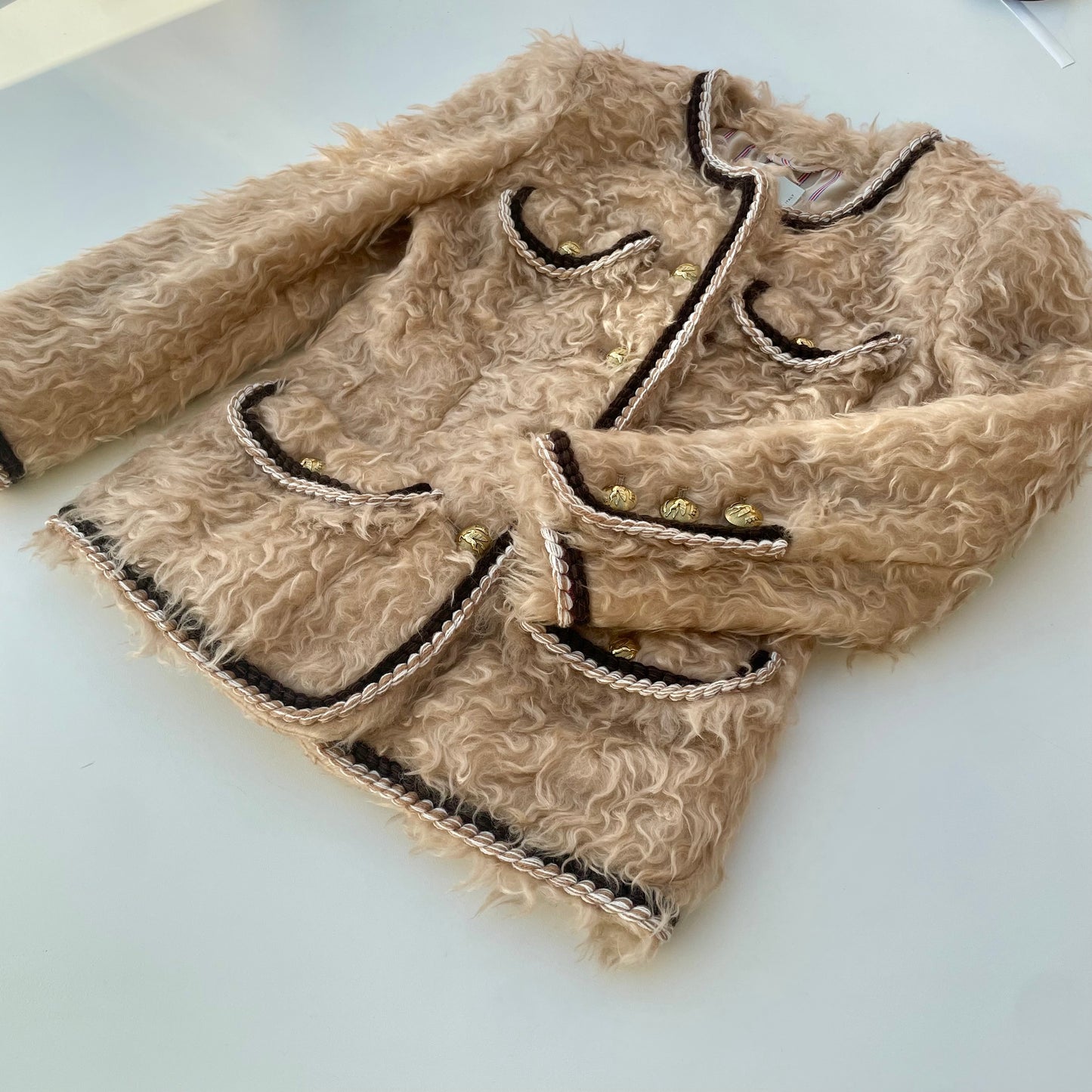 Veste en peau lainée Etro