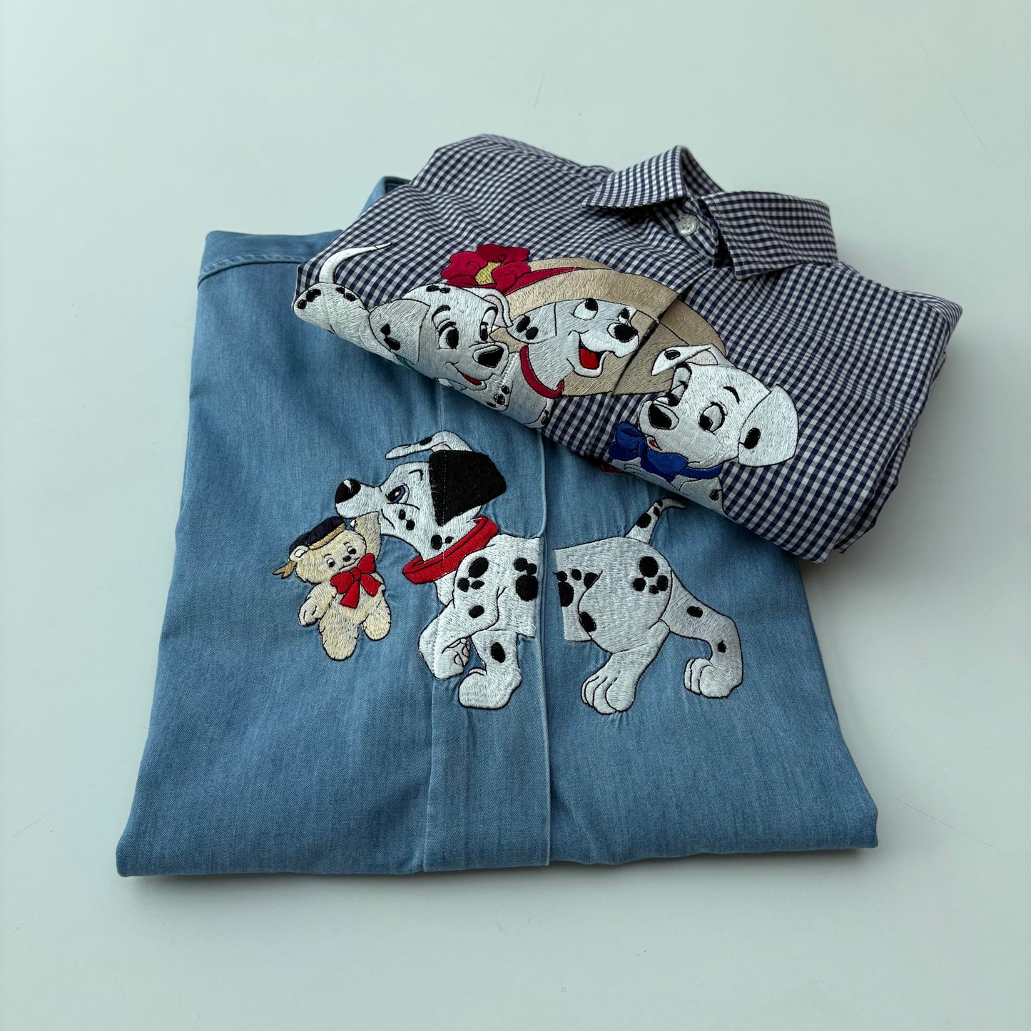 Camicia jeans con dalmata
