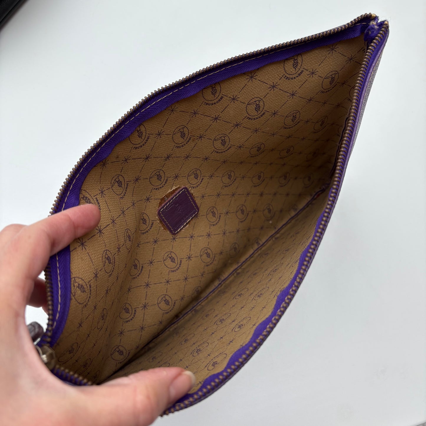 Pochette viola Trussardi