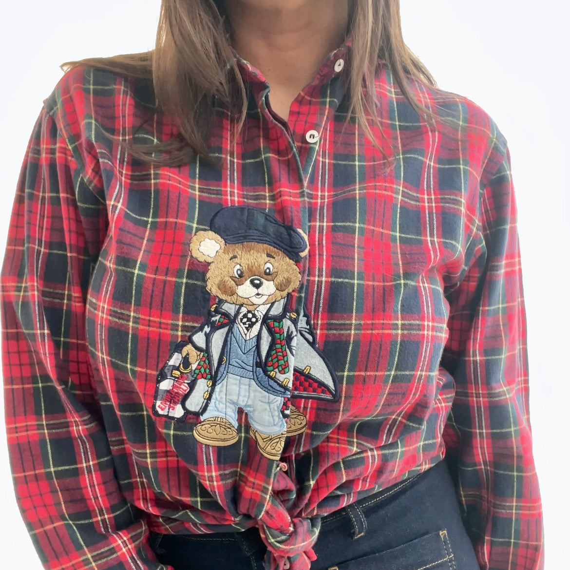 Scottish schvili with teddy bear