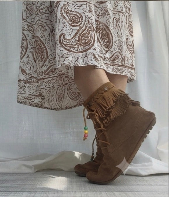 Minnetonka Double Fringe tramper