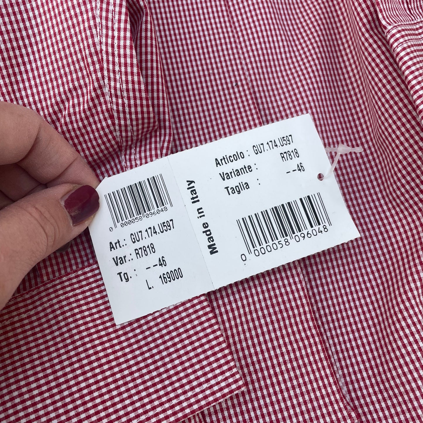 Paddington red gingham