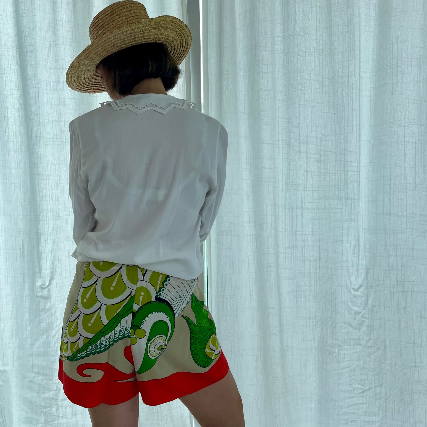 Fou-shorts rosso/ verde
