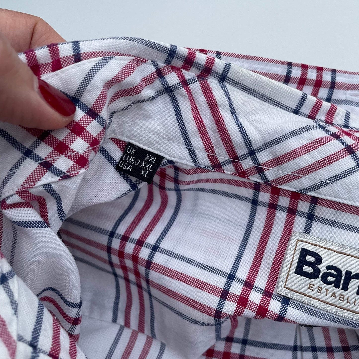 Barbour white shirt