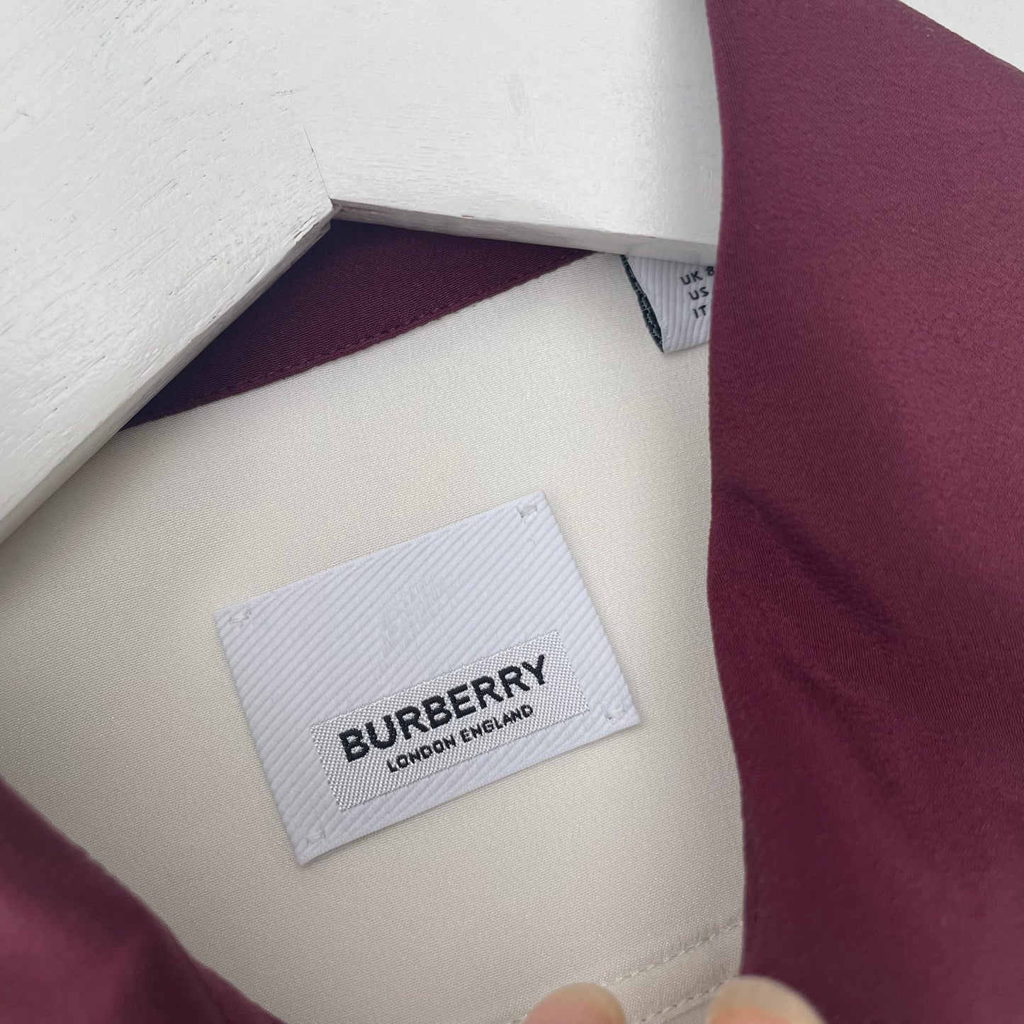 Chemise en soie Burberry d'automne