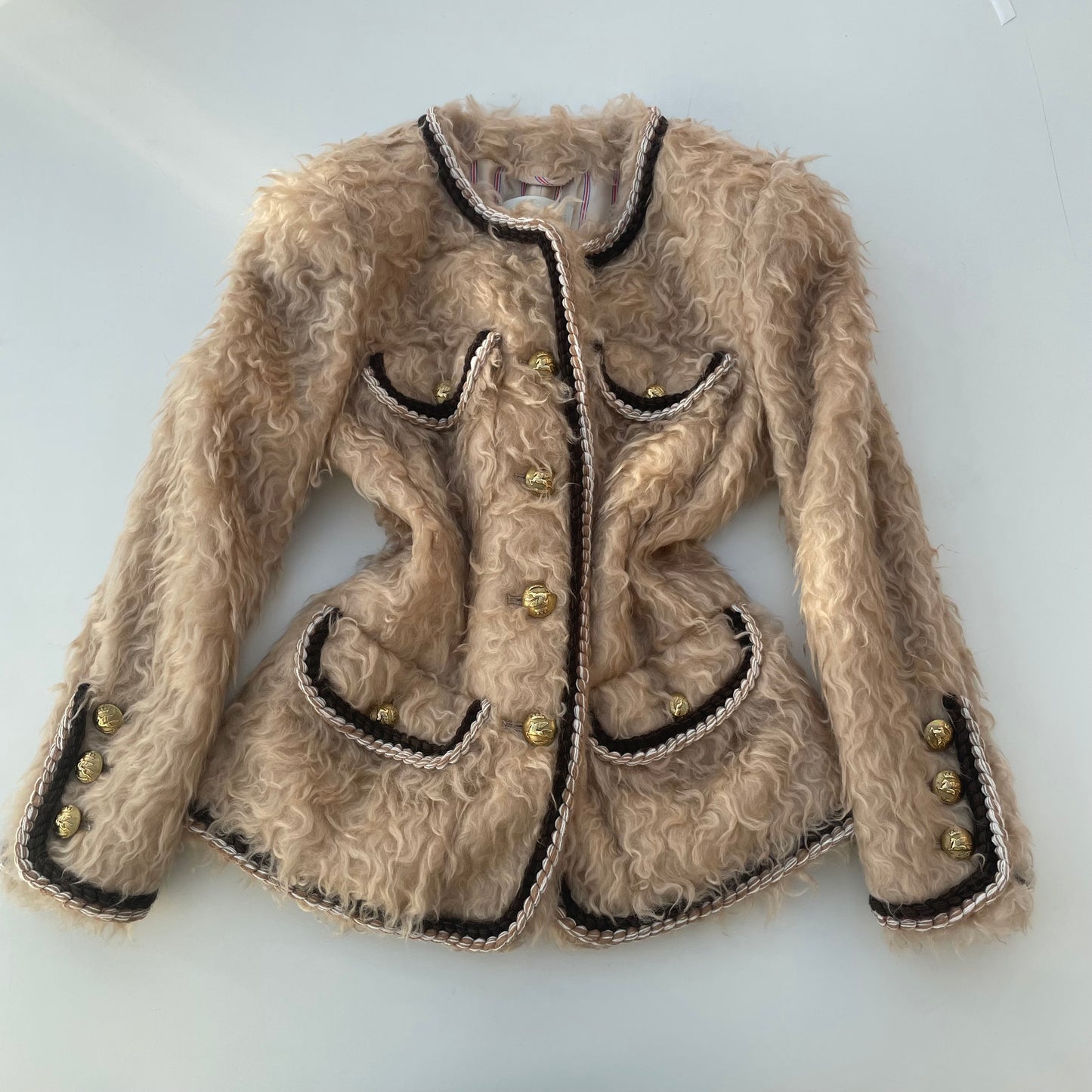 Veste en peau lainée Etro