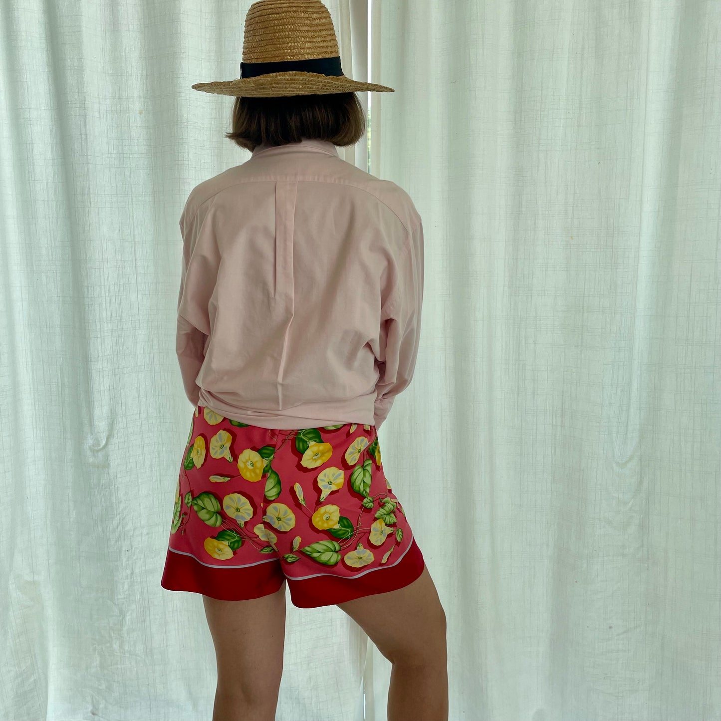 Fou-shorts fiori gialli