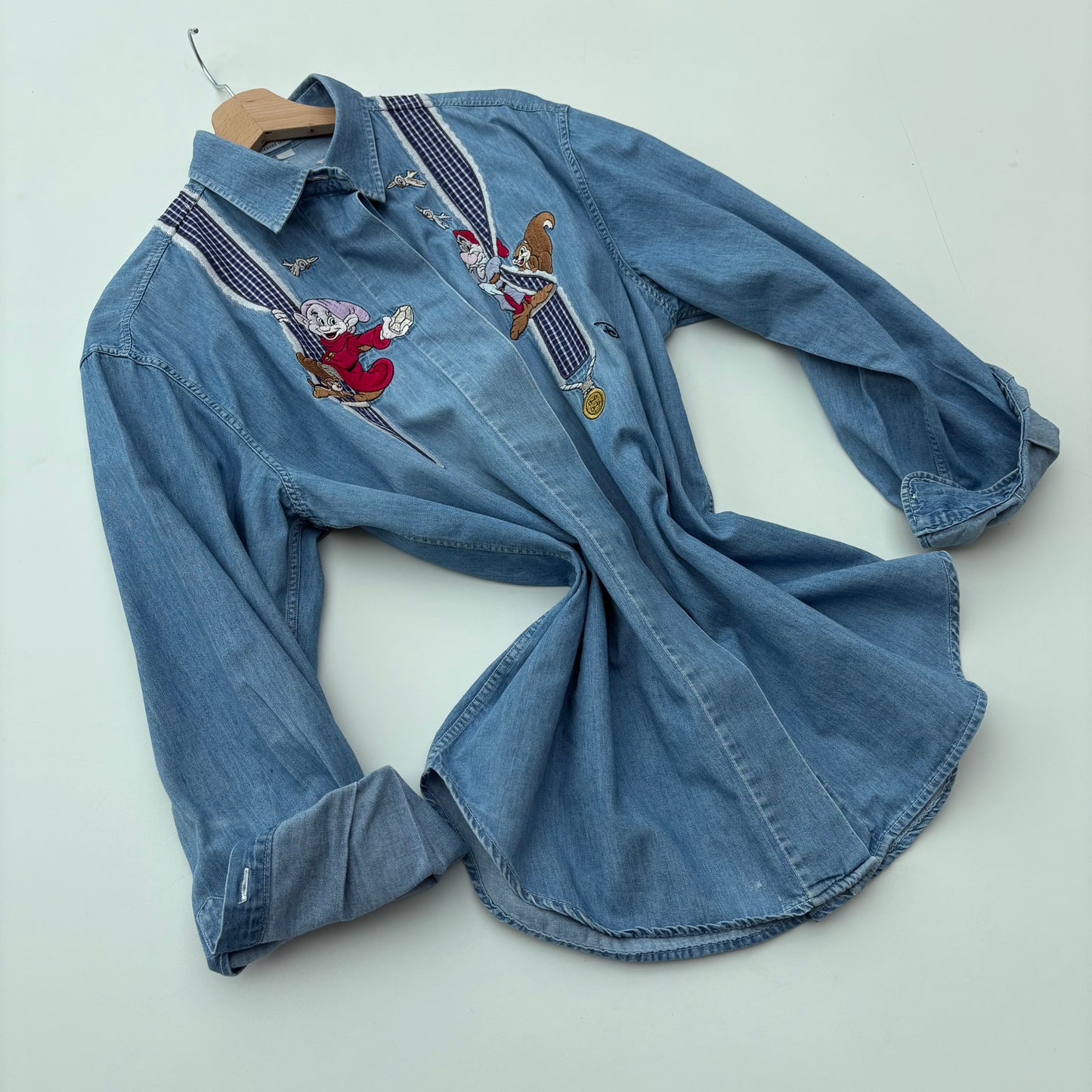 Camicia jeans 7 nani con bretelle