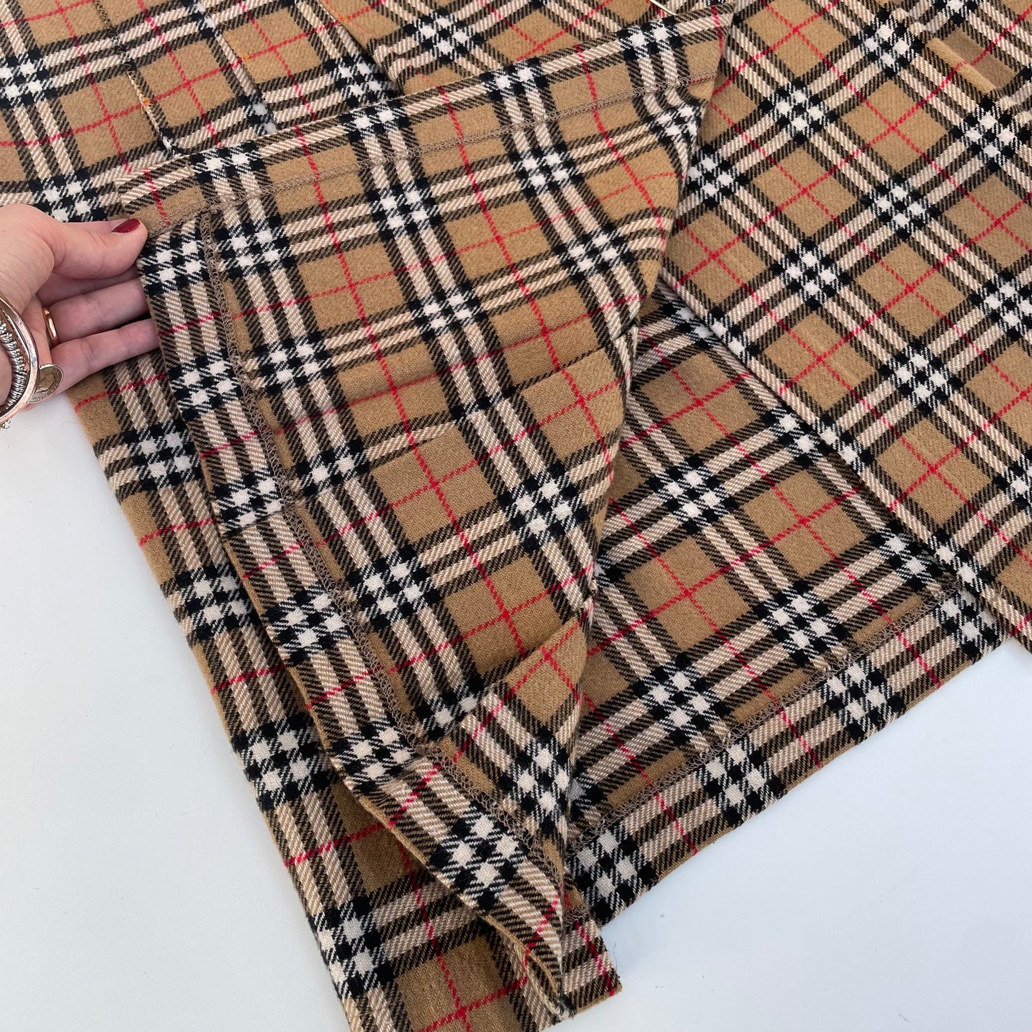 Beige tartan kilt