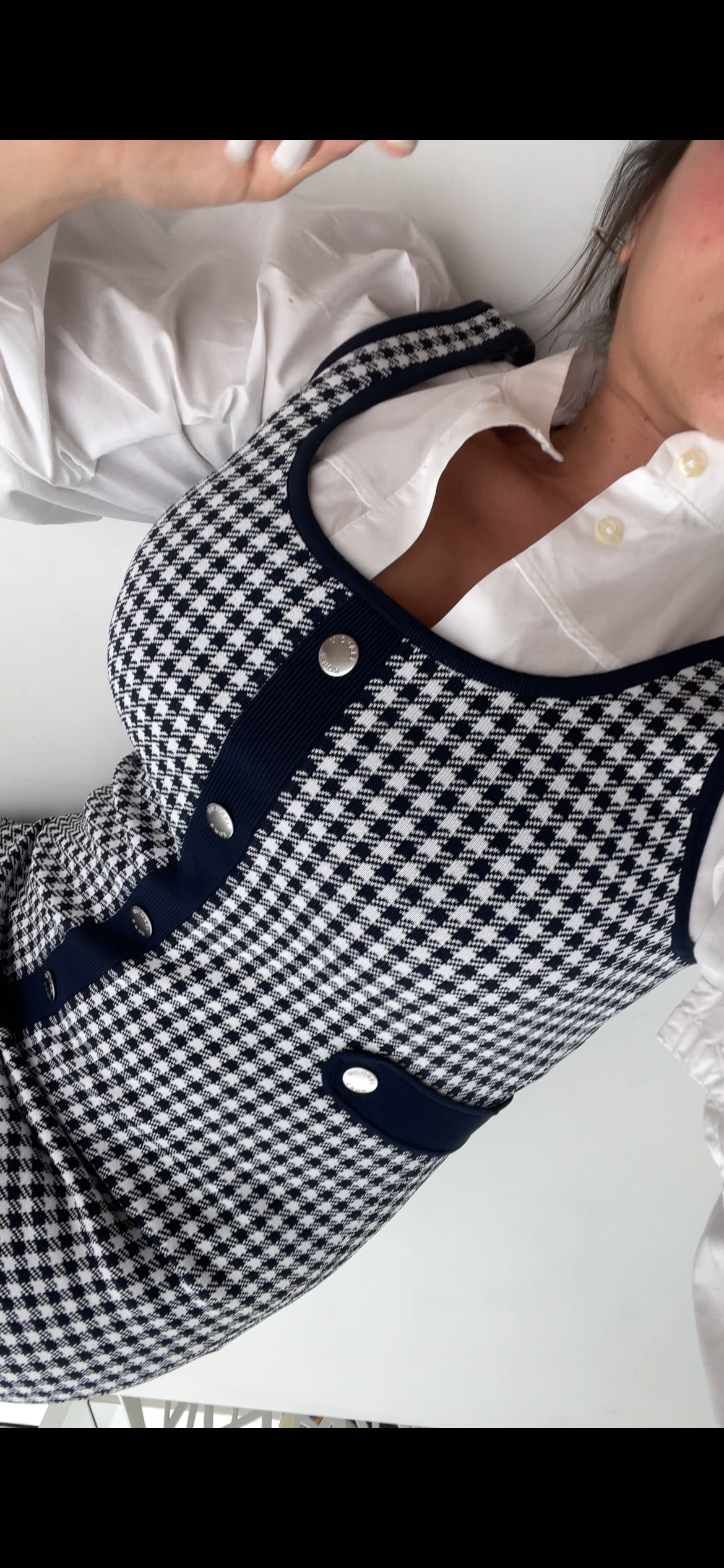 Robe jacquard vichy