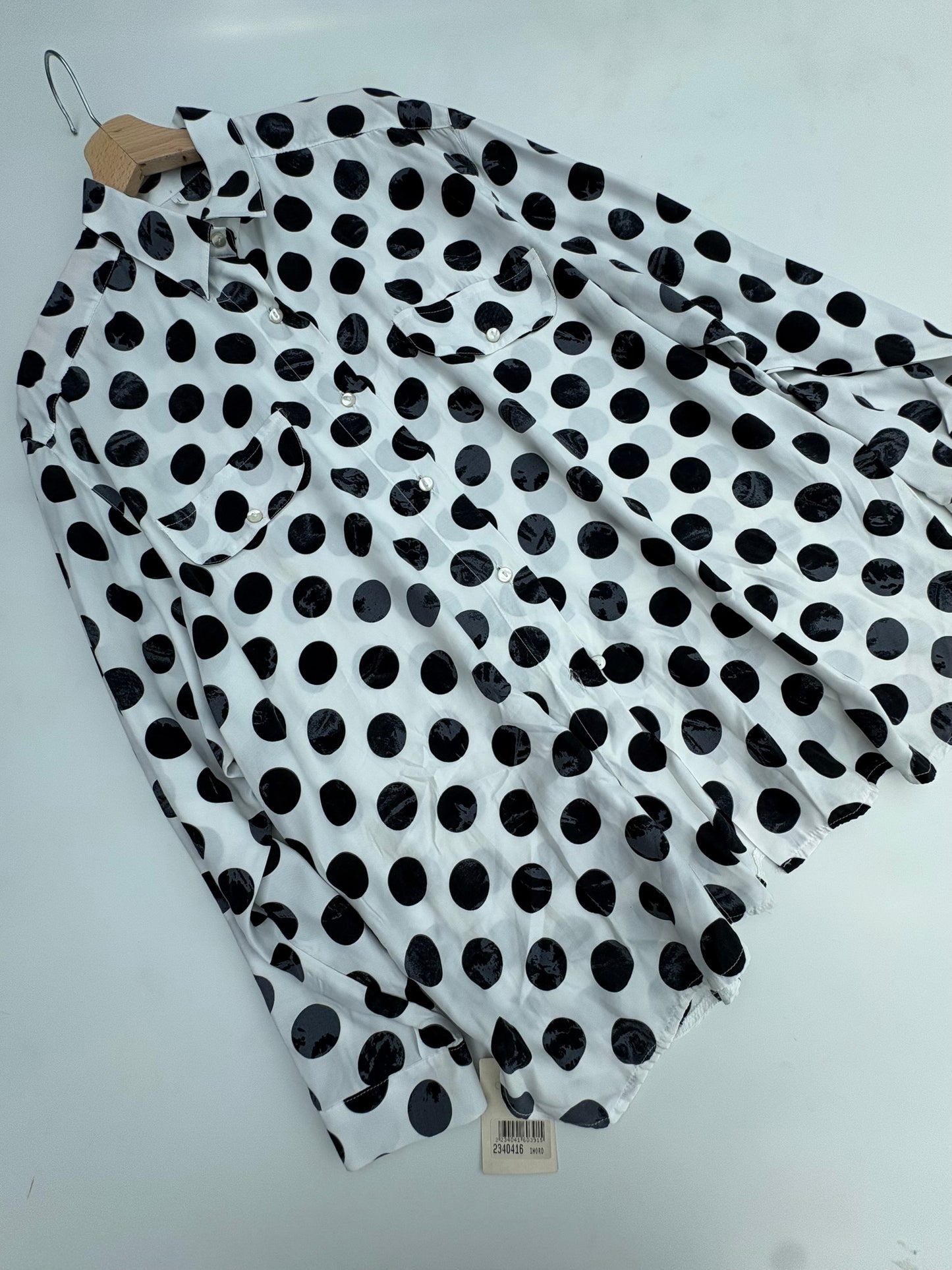 Camicia viscosa con mega pois