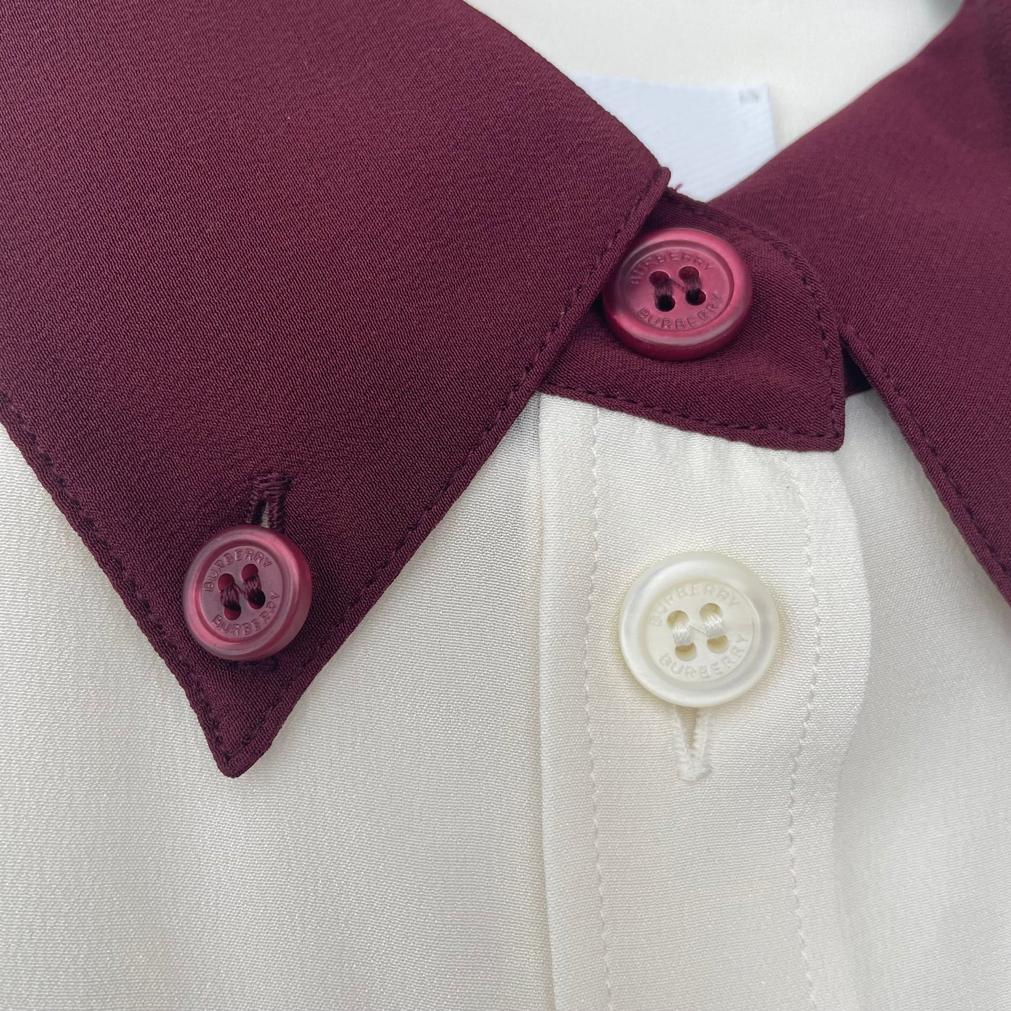 Chemise en soie Burberry d'automne