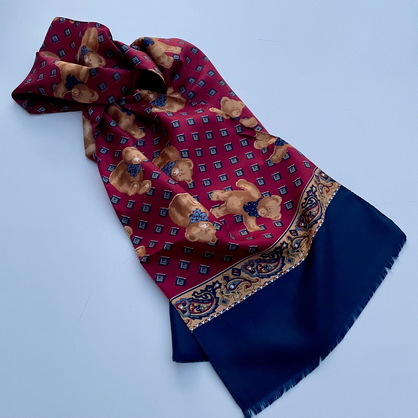Teddy Bear sciarpina bordeaux