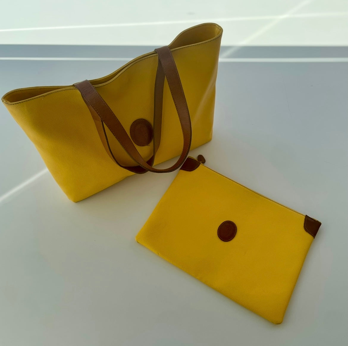 Yellow shopper - Trussardi