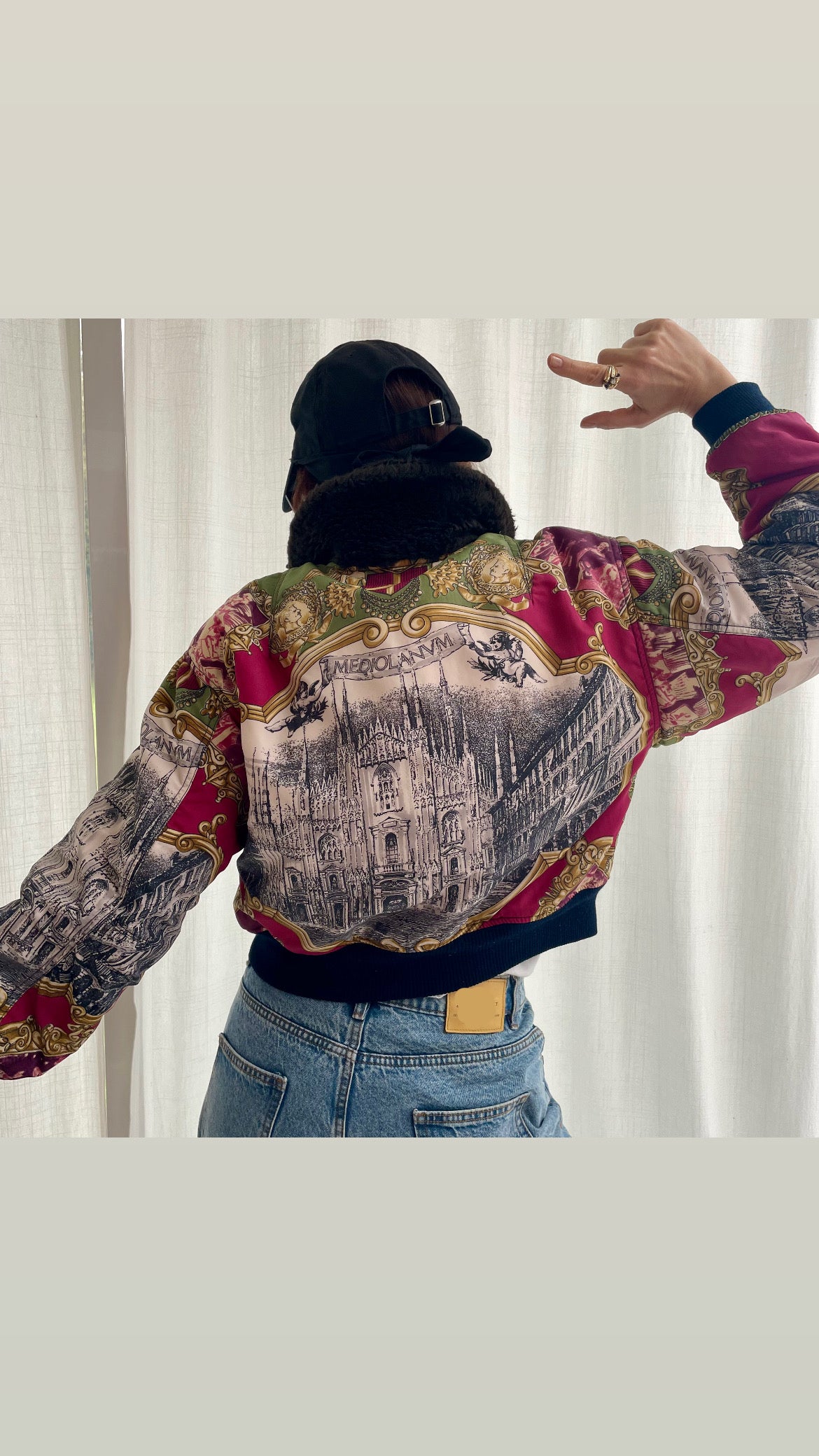 Blouson aviateur Moschino '90