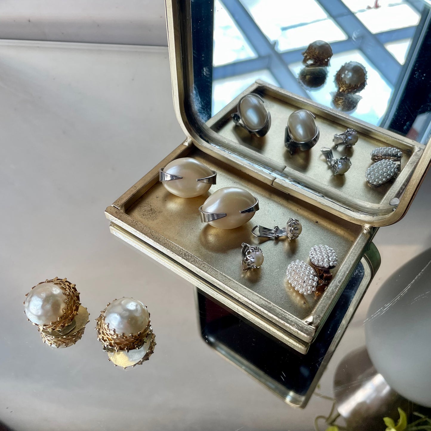 Irregular pearl clips