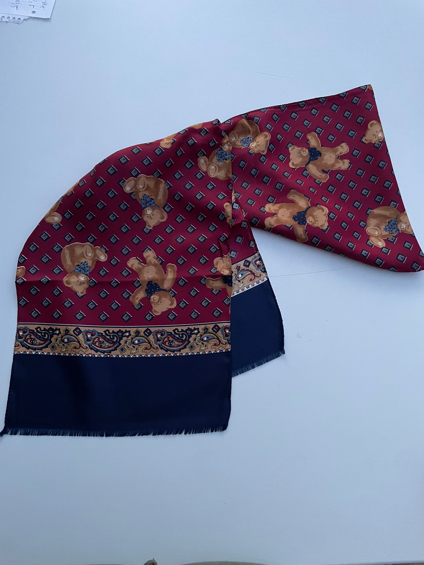 Teddy Bear sciarpina bordeaux