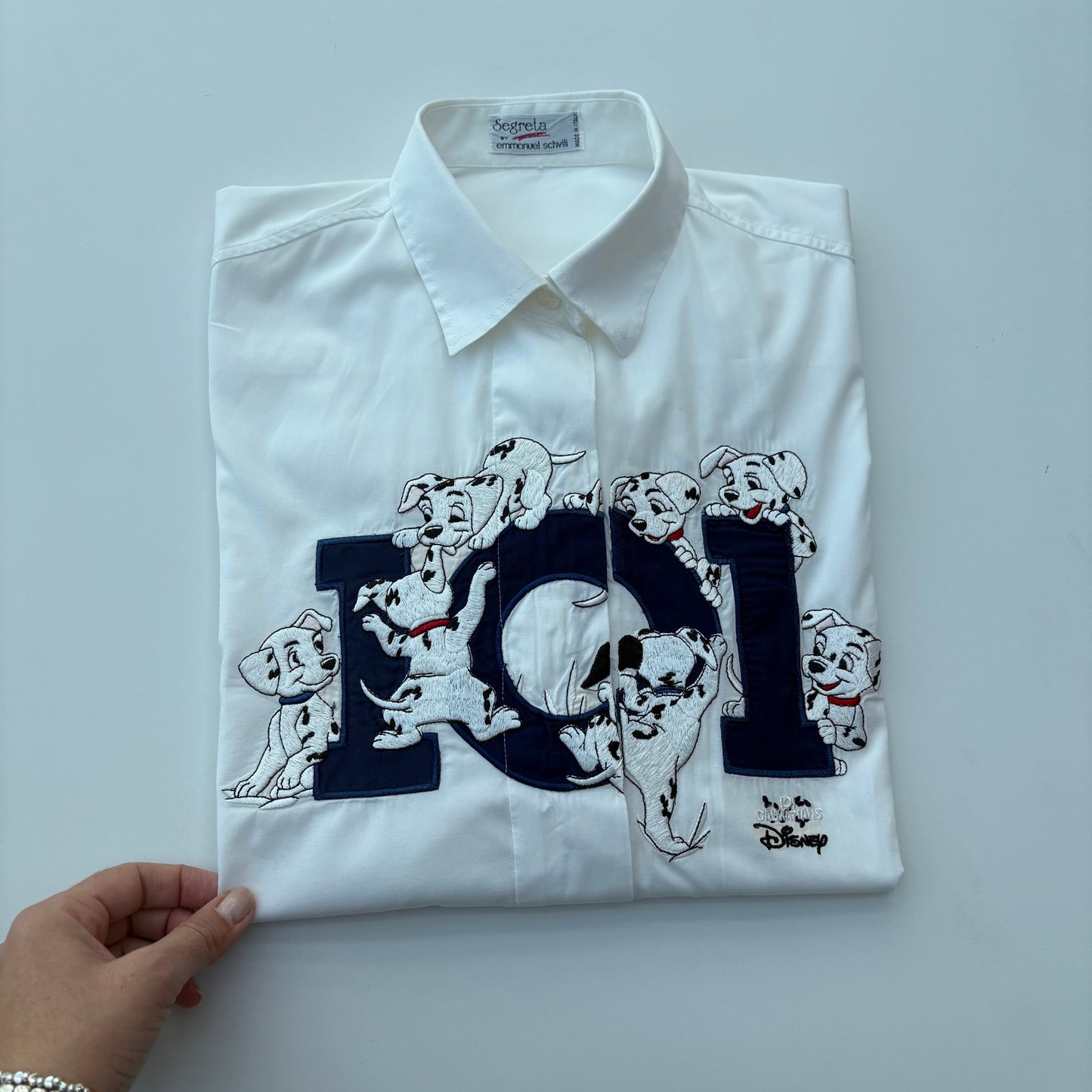 Camicia bianca in popeline 101 dalmata