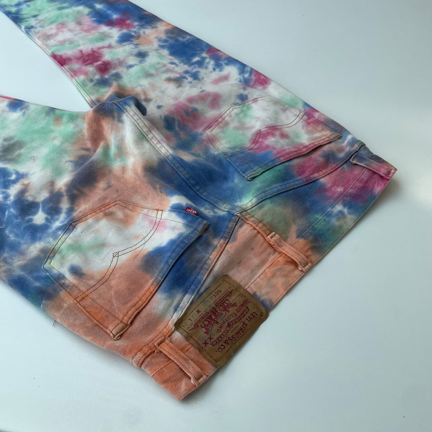 Tie-dye jeans