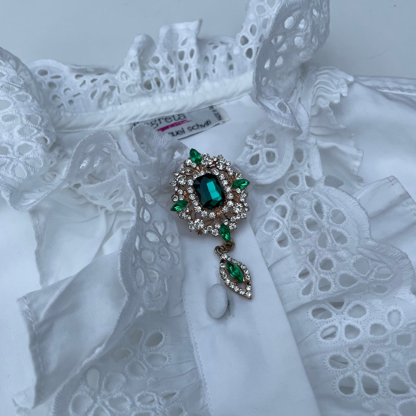 Spilla vintage “smeraldo”