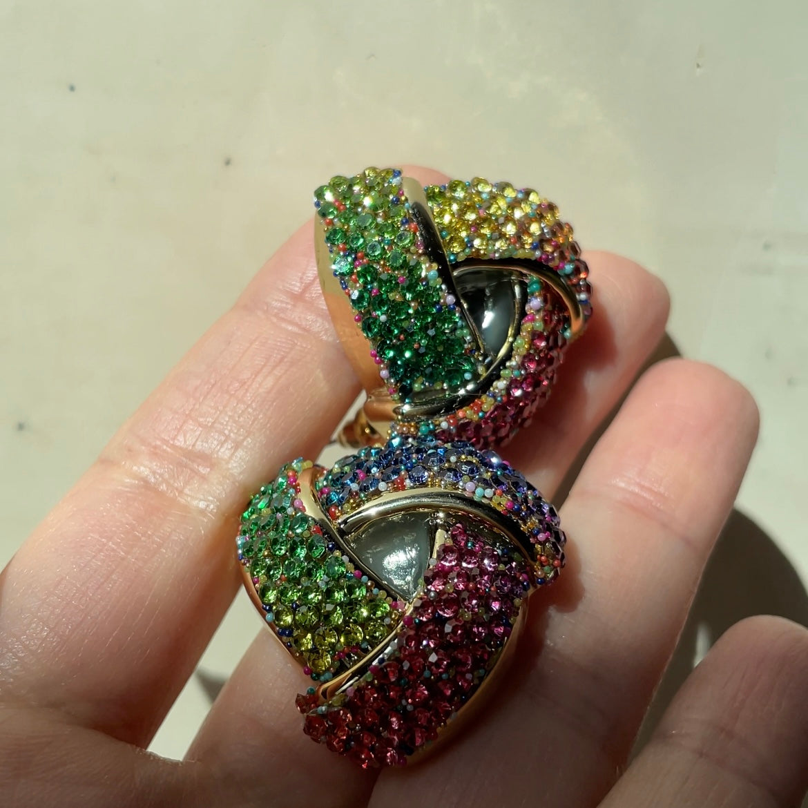 Boucles d'oreilles arc-en-ciel
