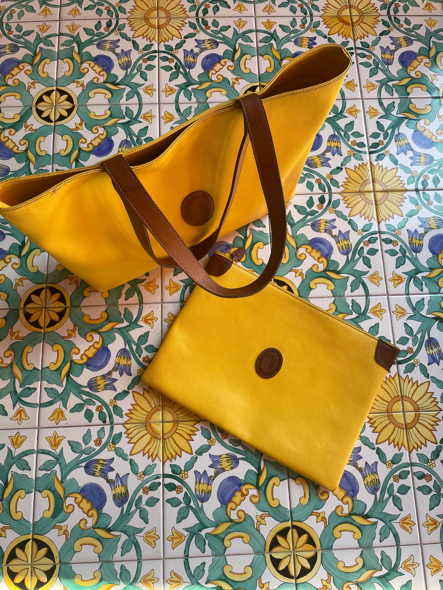 Yellow shopper - Trussardi