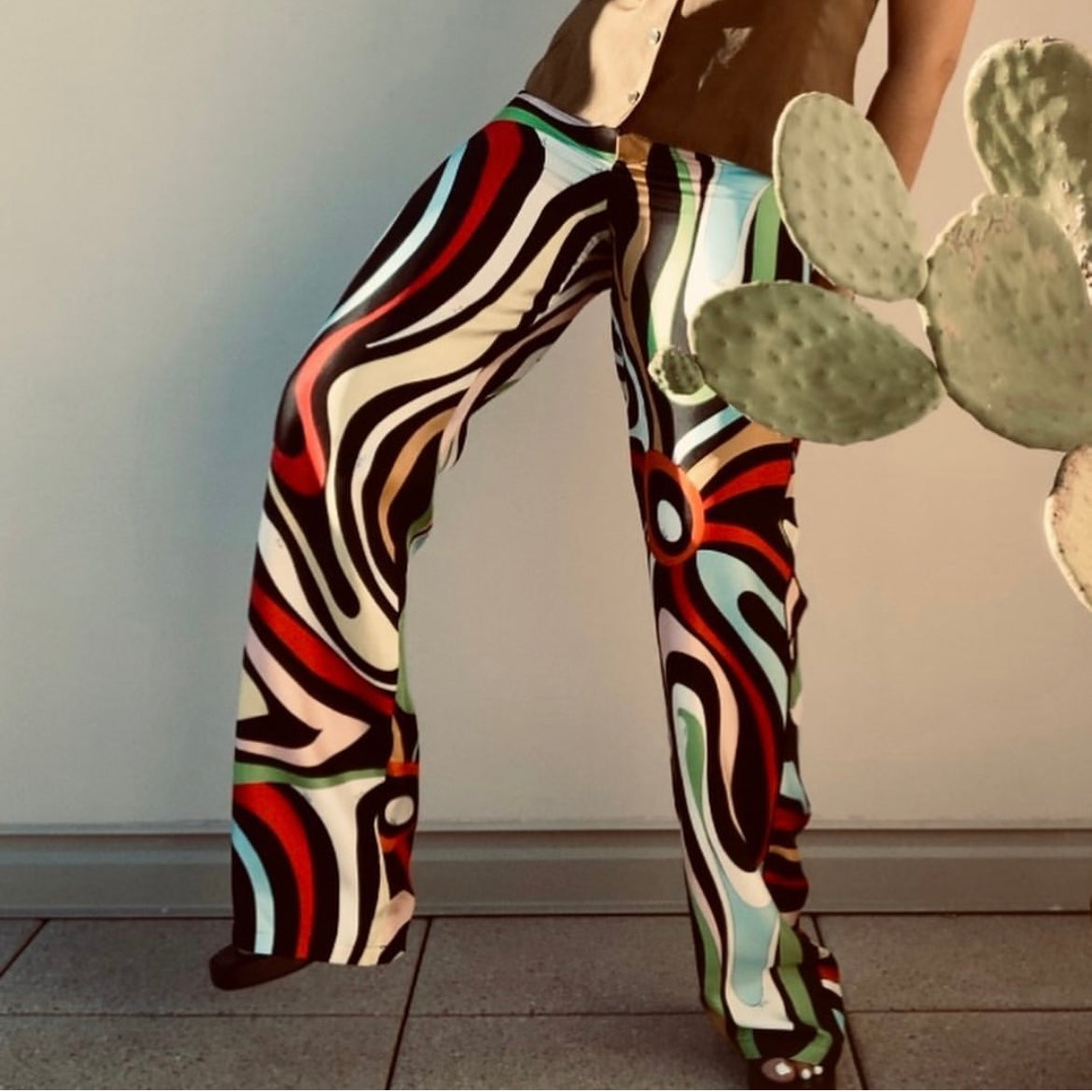 Pantaloni fluidi Pucci
