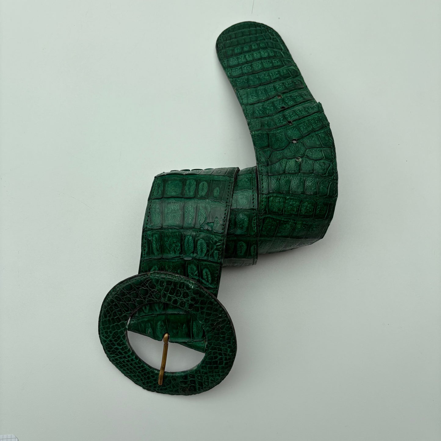 Cinturone croco verde
