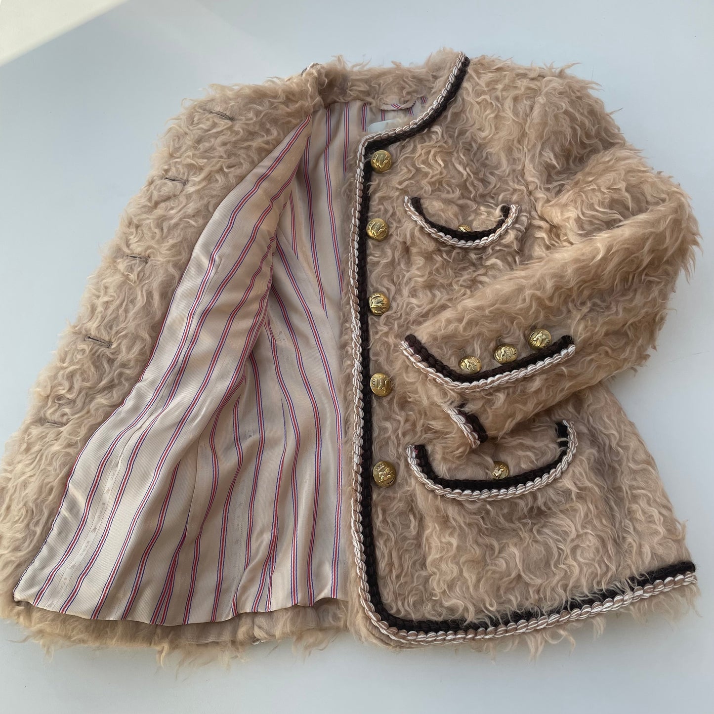 Veste en peau lainée Etro