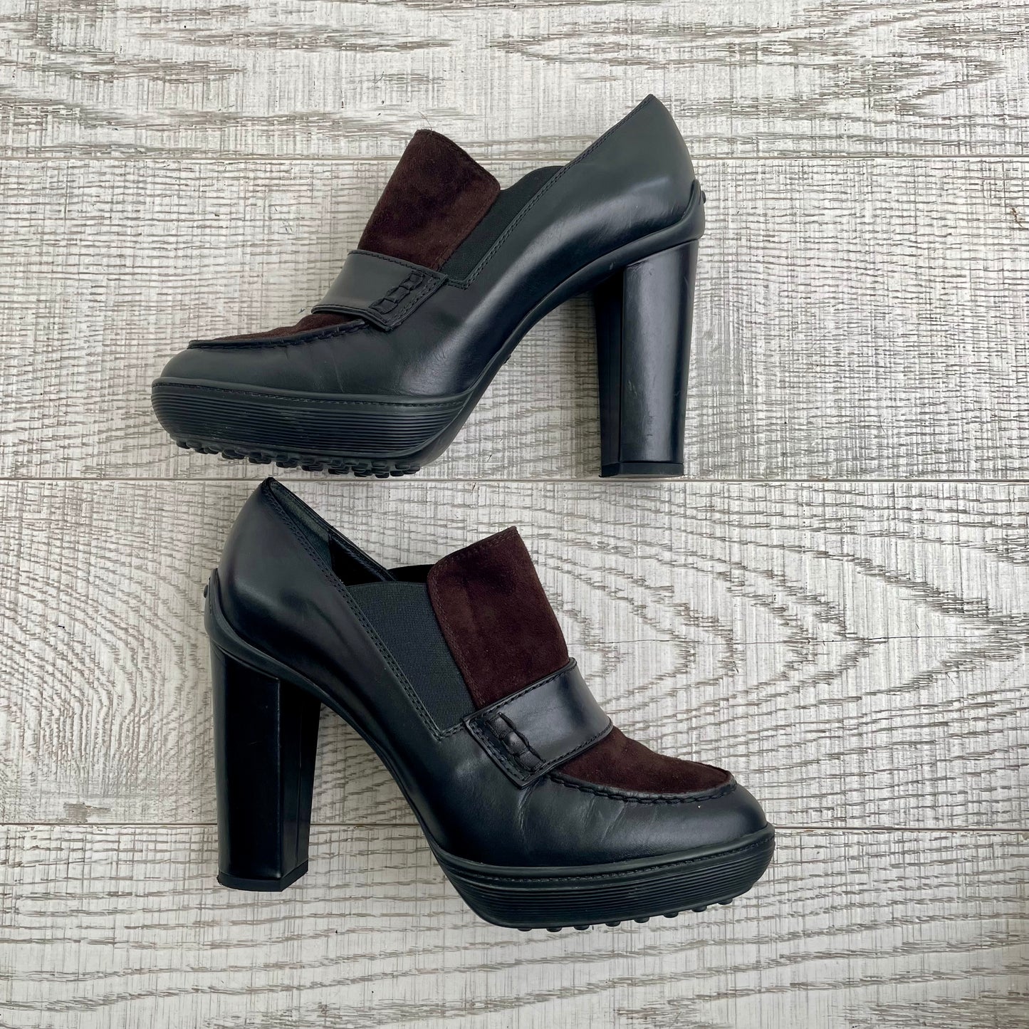 Mocassin à talon Tod's