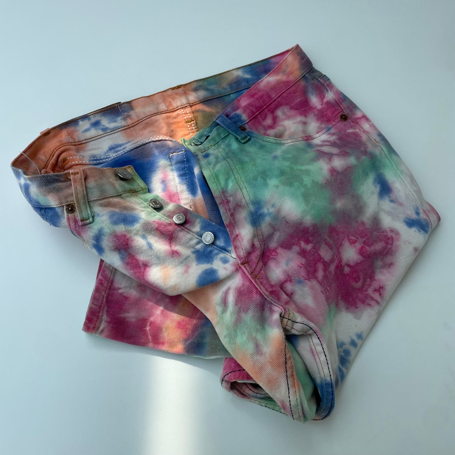 Tie-dye jeans