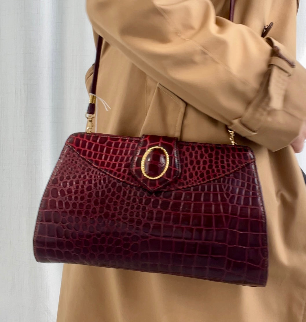 Burgundy bag