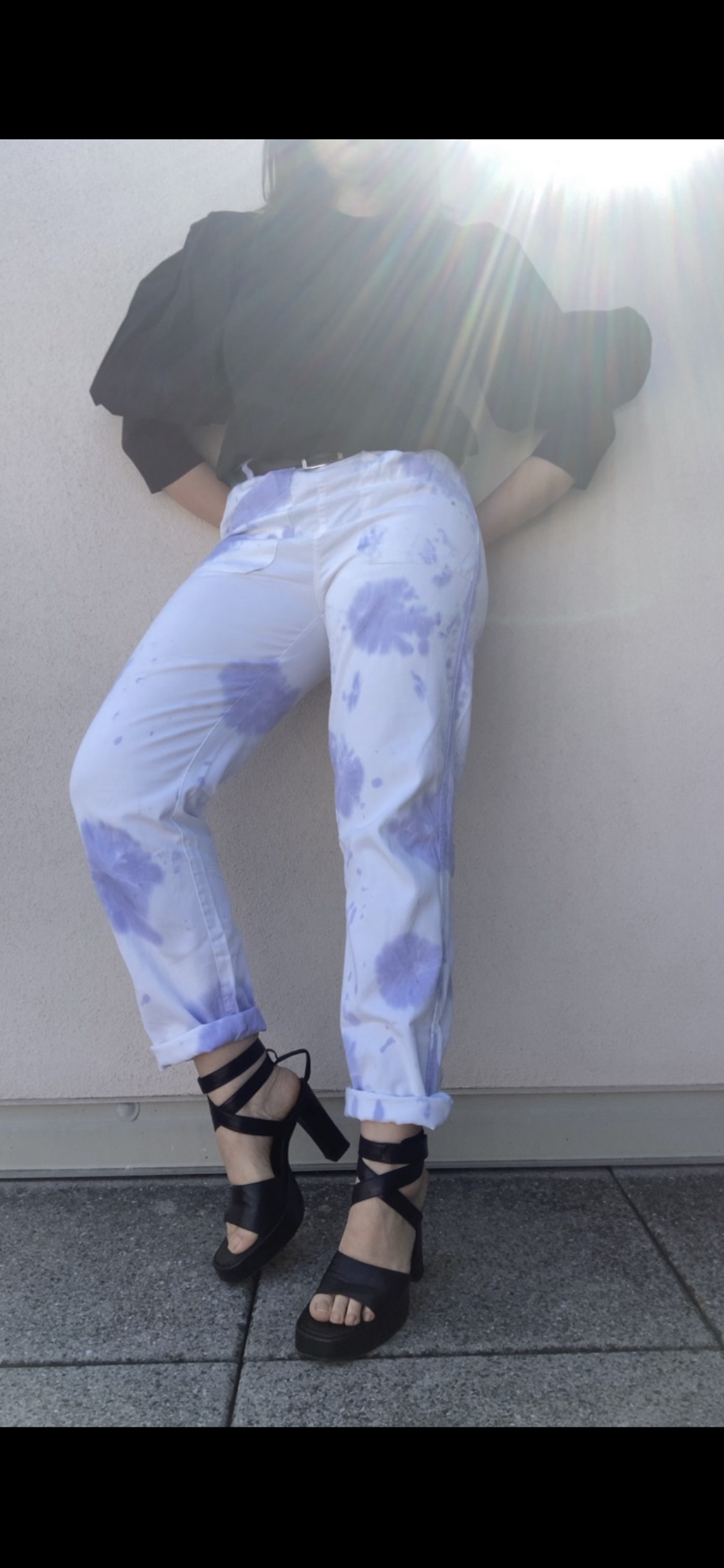 Pantalon de travail tie-dye