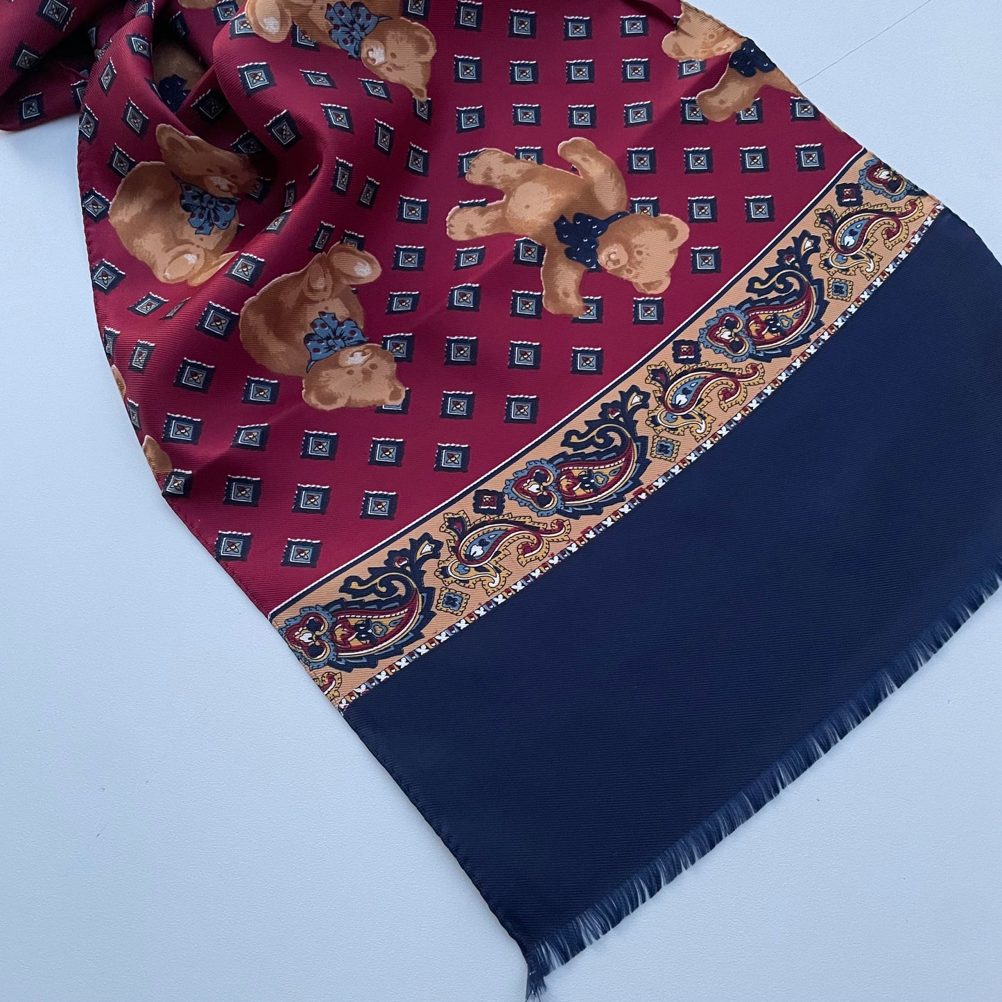 Teddy Bear sciarpina bordeaux