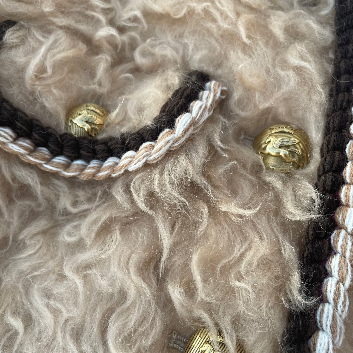Veste en peau lainée Etro