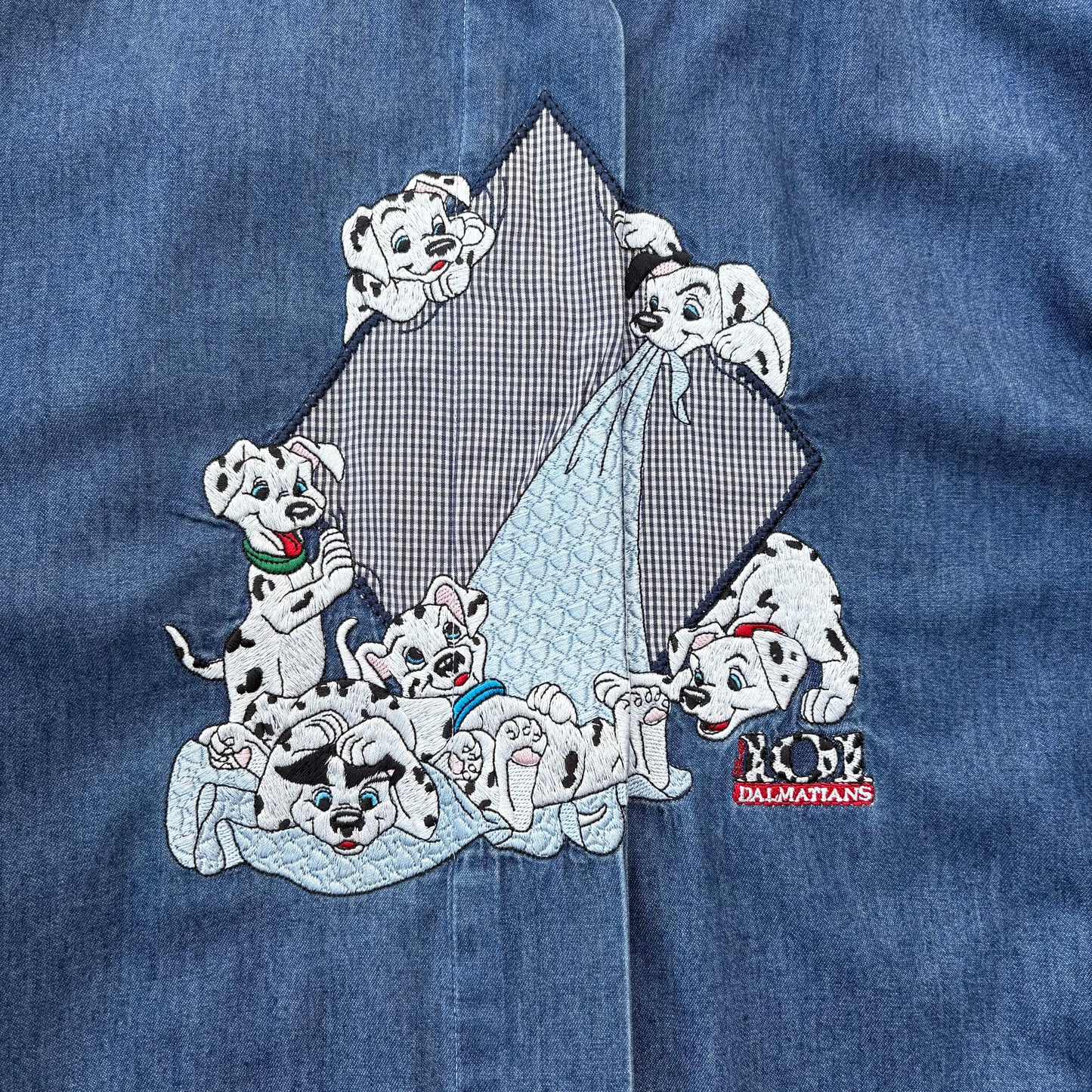 Denim shirt con dalmata