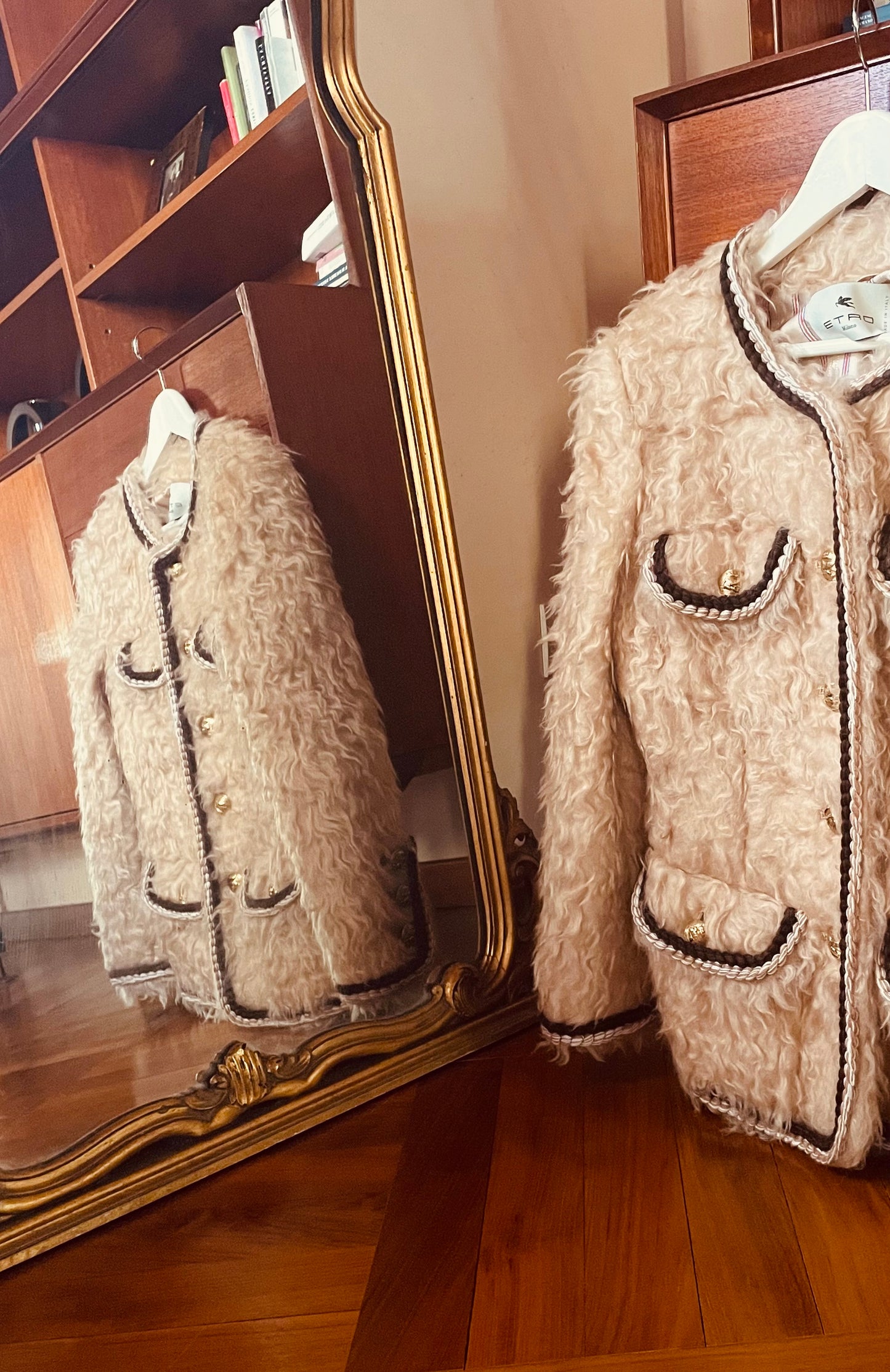 Veste en peau lainée Etro