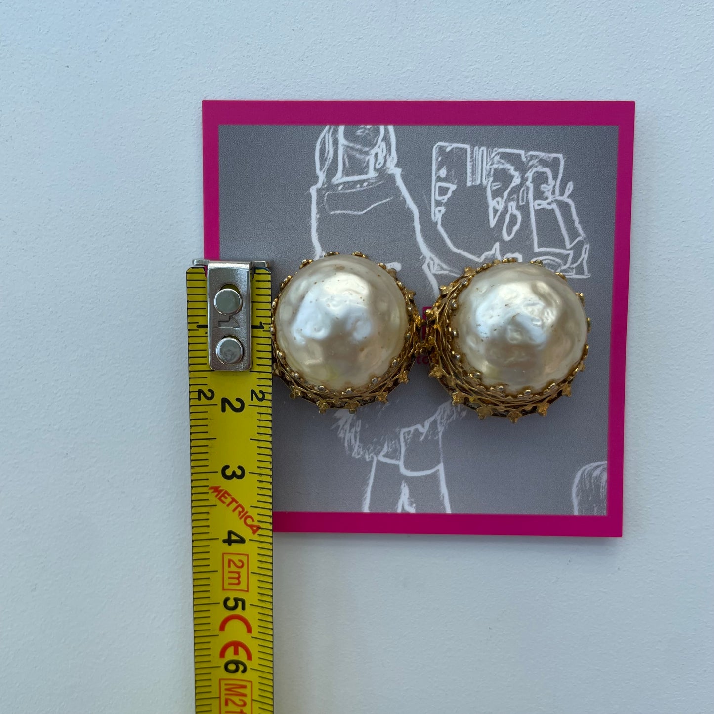 Irregular pearl clips