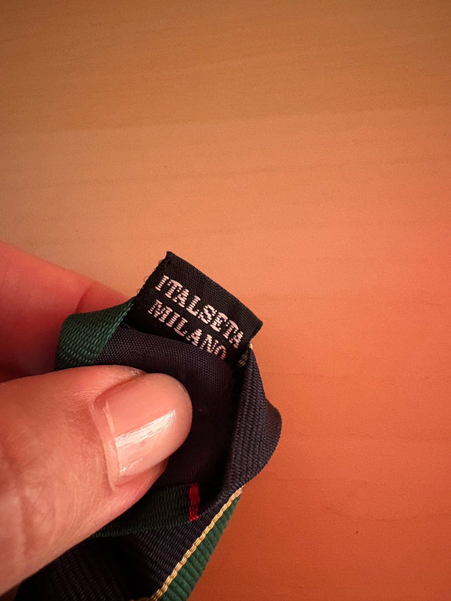 Cravatta Borsalino regimental verde blu