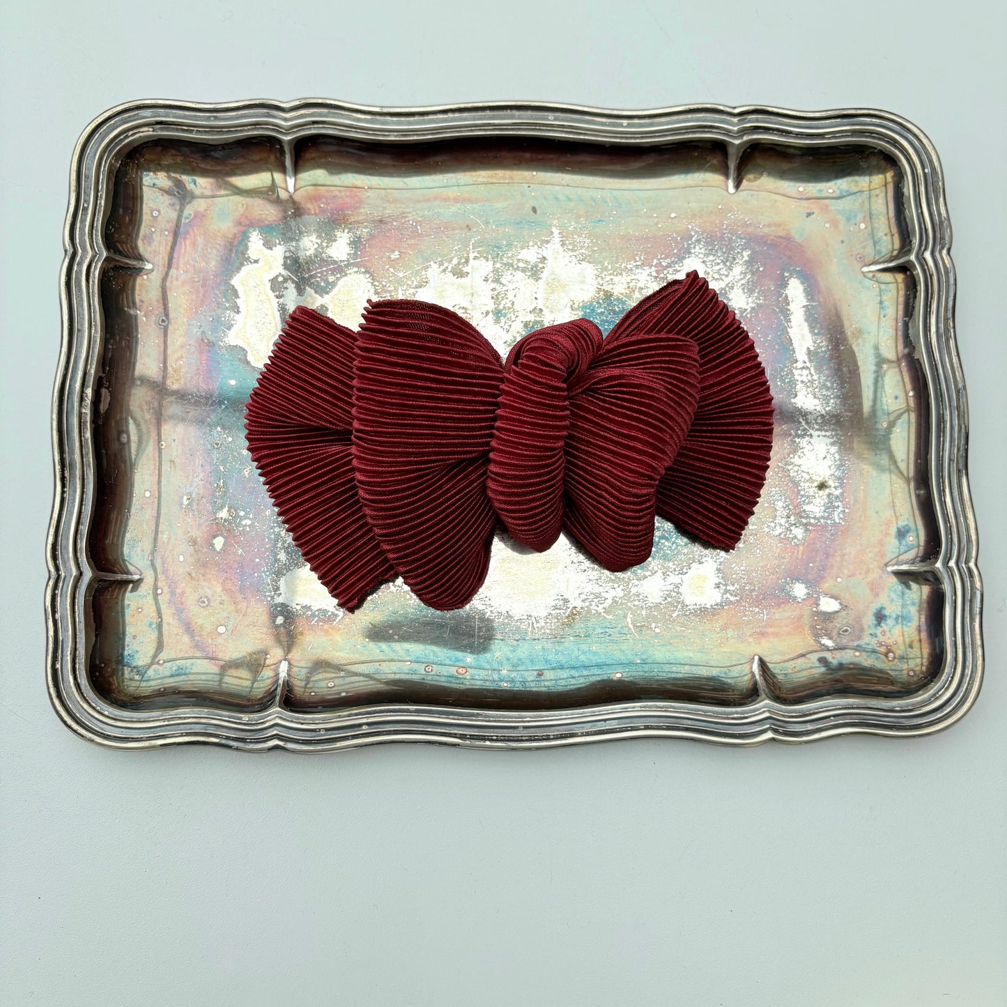 Fiocco bordeaux per capelli